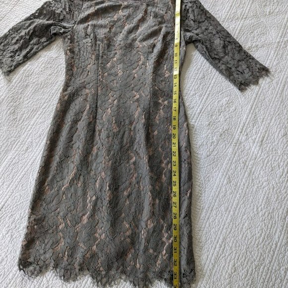 Soieblu Gray Floral Lace Dress - Picture 11 of 11